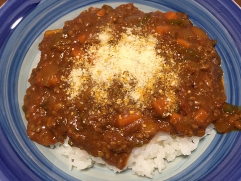 激ウマ！トマト缶とカレールーを使ったキーマカレー！